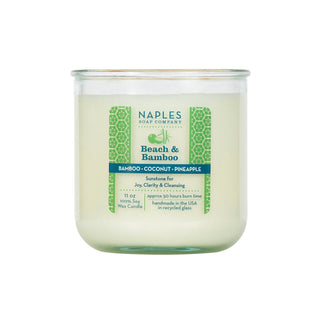 Beach & Bamboo Candle side