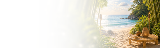 Beach & Bamboo Desktop Scent Banner