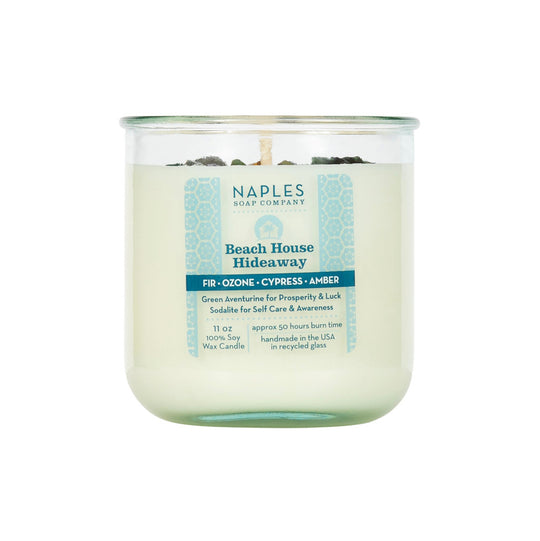 Beach House Hideaway Candle side View