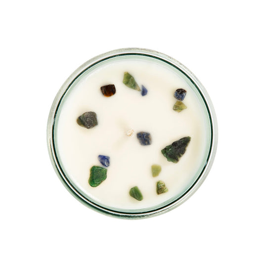 Beach House Hideaway Candle Top with Crystals