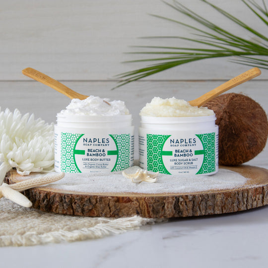 Beach and Bamboo Full Sized Scrub and Butter