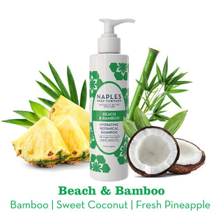 Beach and Bamboo Shampoo with scent notes