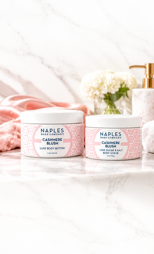 Cashmere Blush Body Butter and Body Scrub