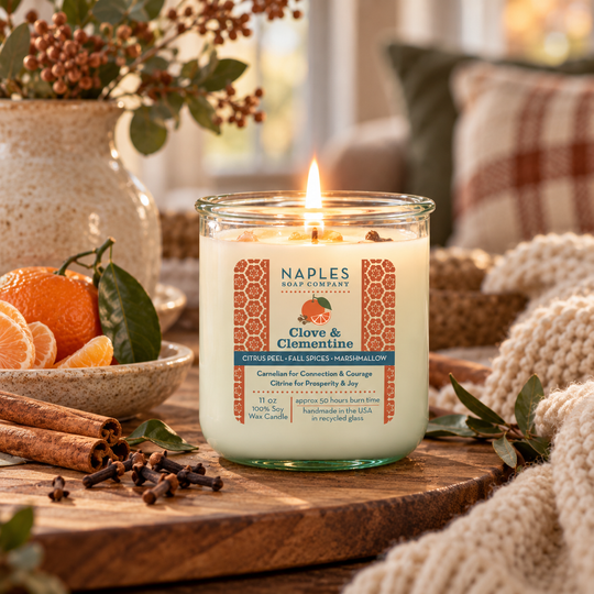 Clove & Clementine Candle Lifestyle