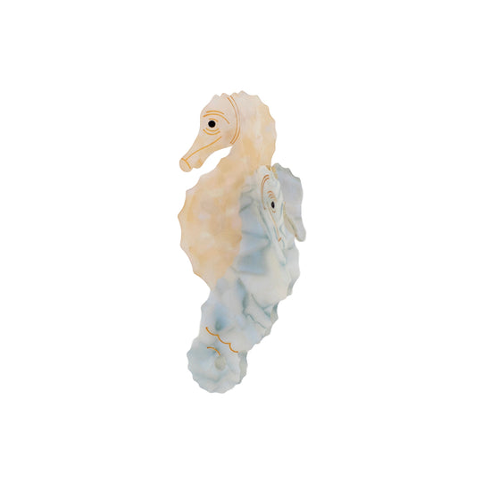 Cream Seahorse Clip Side 1