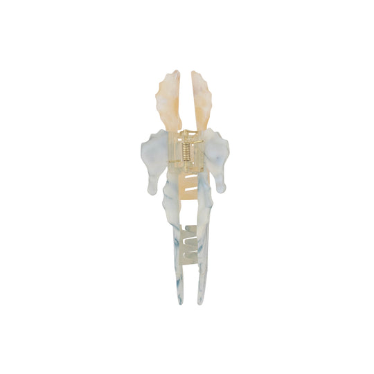 Cream Seahorse Clip Back