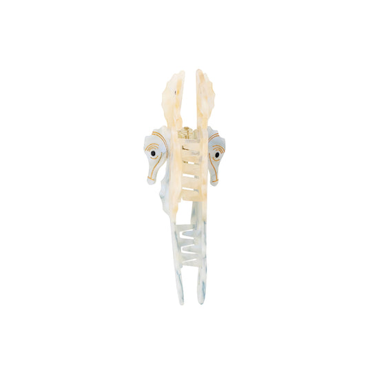 Cream Seahorse Clip Front