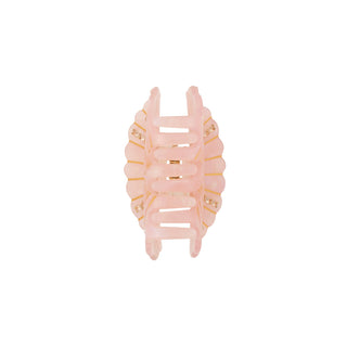 Diamond Clam Clip Pink Front
