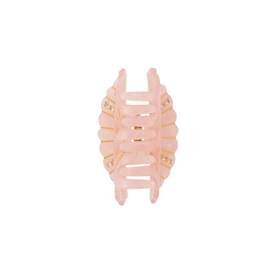 Diamond Clam Clip Pink Front