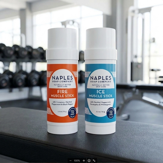 Fire and Ice Muscle Stick at the Gym