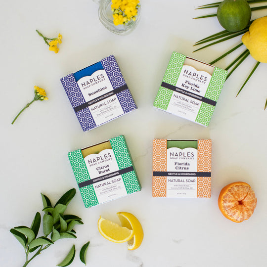 Florida Citrus Natural Soap Stack