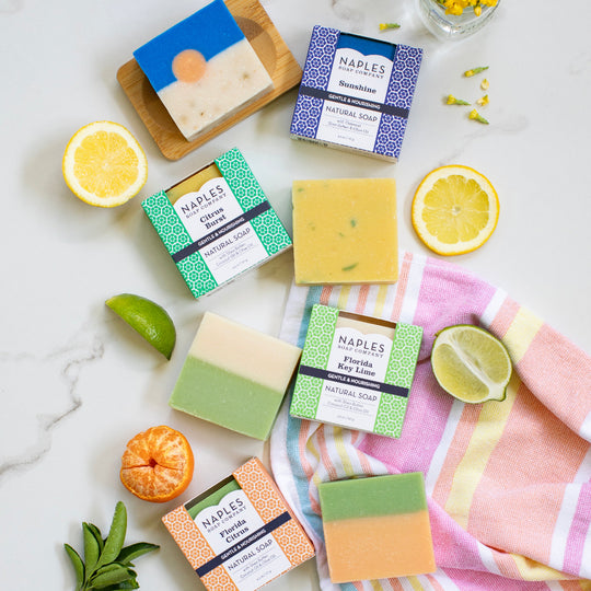 Florida Citrus Natural Soap Stack