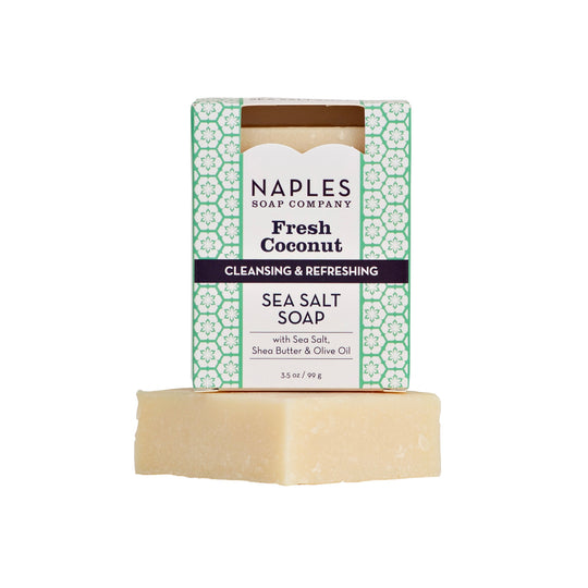 Fresh Coconut Sea Salt Soap Hero