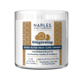 Gingersnap Candle White