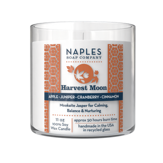 Harvest Moon Candle on White