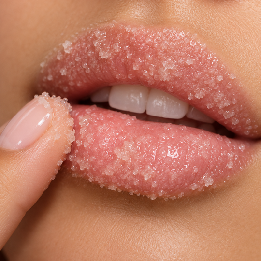 Lip Scrub On Lips