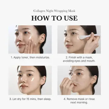Medicube Collagen night wrapping mask how to 