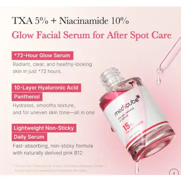 Medicube TXA Niacinamide 15 serum after spot care