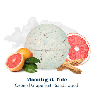 Moonlight Tide Bath Bomb with Scent Notes