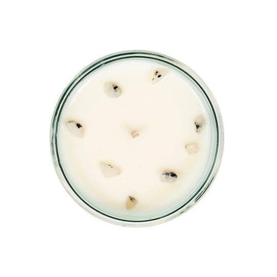 Moonlight Tide Candle with Crystals