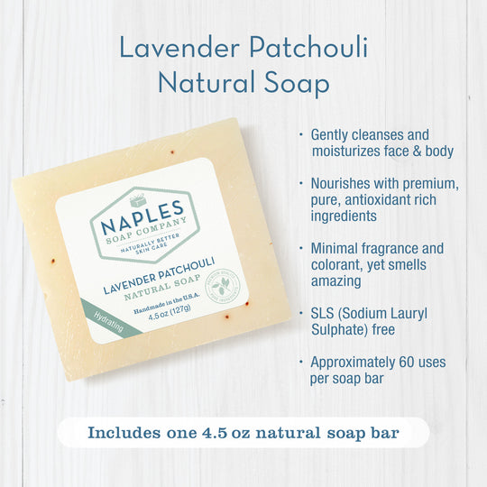 Lavender Patchouli Natural Soap Key Benefits
