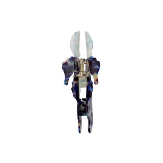 Navy Seahorse Clip Back