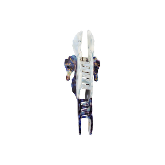 Navy Seahorse Clip Front