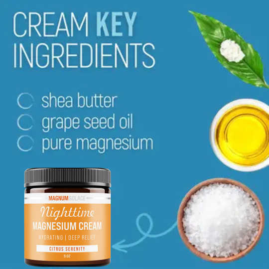 Nighttime Magnesium Cream - Citrus Serenity Ingredients