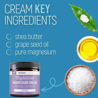 Nighttime Magnesium Cream - Lavender Ingredients