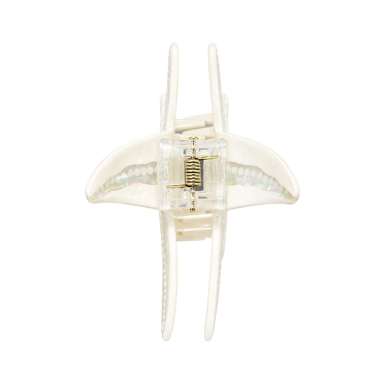 Starfish Hair Clip - White - Back