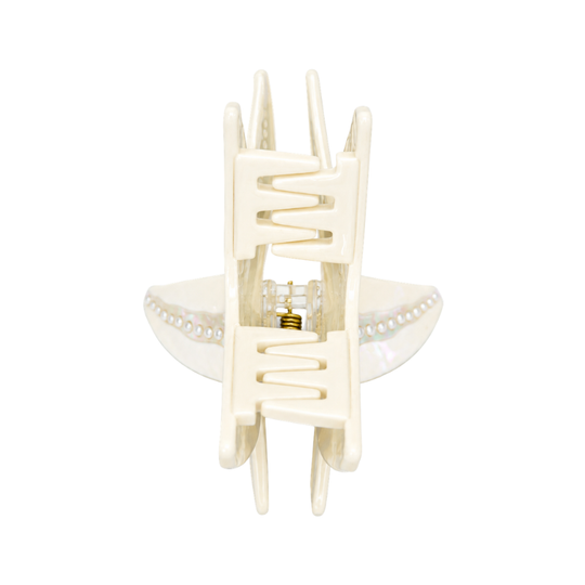 Starfish Hair Clip - White - Front