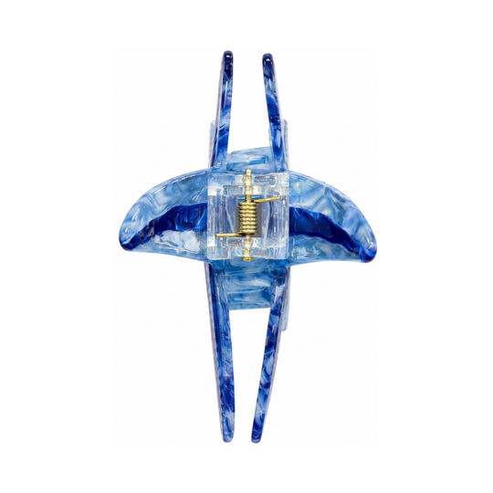 Starfish hair Clip - Blue - Back