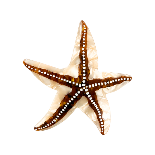 Starfish hair Clip - Brown - Hero