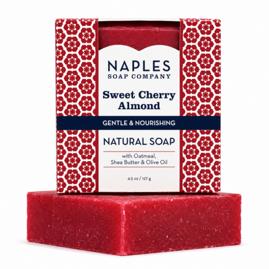 Sweet Cherry Almond Natural Soap Hero