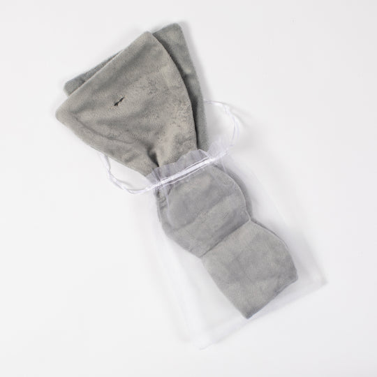 Weighted Sleep Mask Grey in Organza Bag