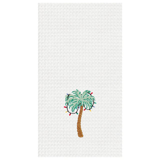 Palm Tree With Lights Tea Towel